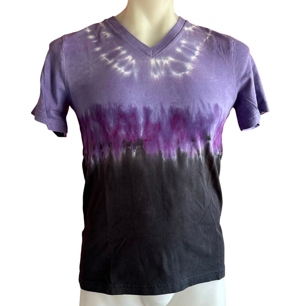 Brand New Tie Dye Unisex Soft Cotton V-Neck T-Shirt